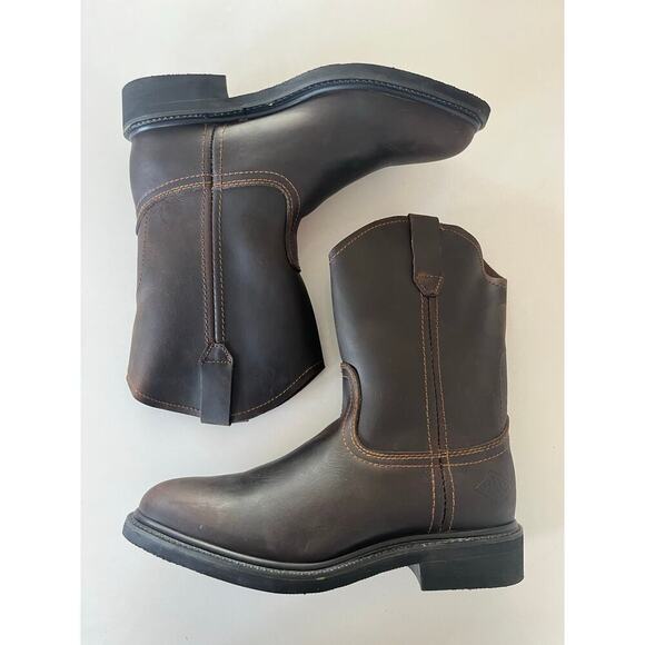 Bonanza 10 Inch Steel Toe Leather Work Boots Men’s US 8.5 EU 41.5 - Picture 9 of 9